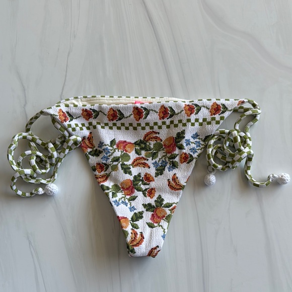 Farm Rio Banana Vitamin Side Tie Bikini Bottom - Picture 6 of 6